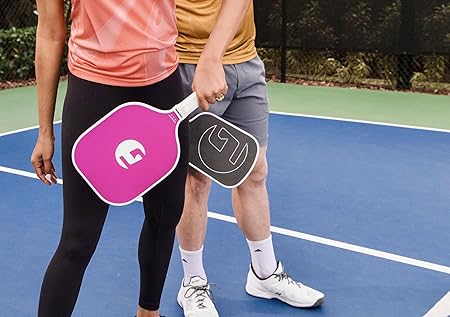GAMMA Fusion Power Pickleball Paddle, 8.25-Inch Wide Fiberglass Surface Maximizes Hit Potential for All Skill Levels