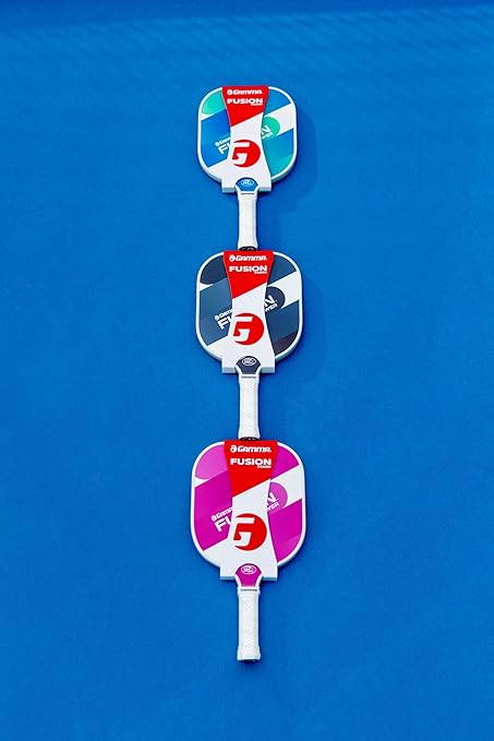 GAMMA Fusion Power Pickleball Paddle, 8.25-Inch Wide Fiberglass Surface Maximizes Hit Potential for All Skill Levels