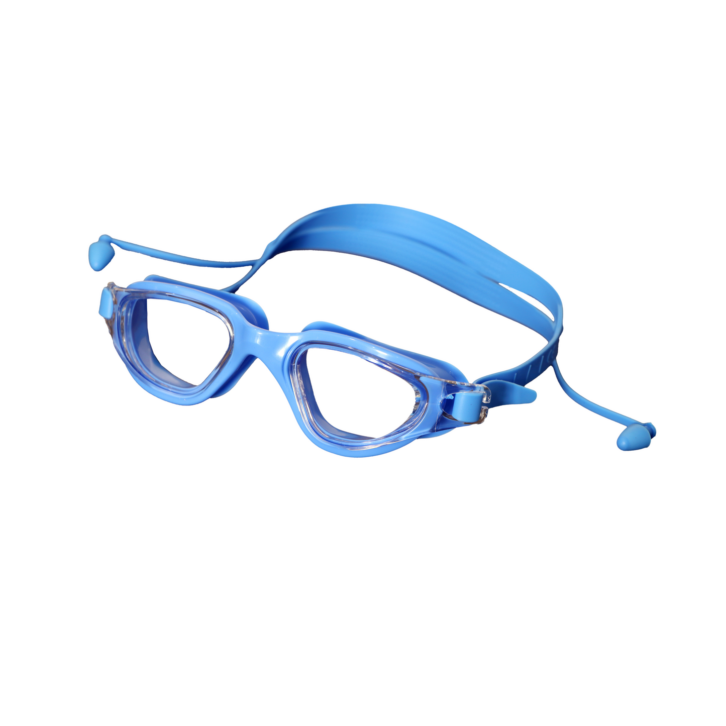 Endless EL1001 Anti-Fog and UV Protection Swimming Goggles | Material: Silicone, Rubber | Attached Earbuds and Adjustable Strap | Soft Silicone Gasket to Prevent Leakage | With Hard Case