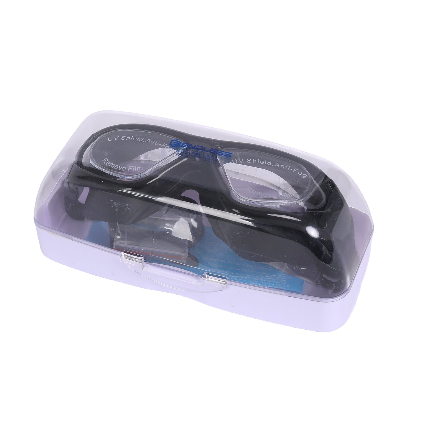 Endless EL1007 Infinity Premium Anti-Fog UV Protection Swimming Goggles | Material: Silicone, Polyurethane | Stylish Goggles with 180 Degree Wide Viewing Angle | Soft Silicone Gasket to Prevent Leakage | With Hard Case