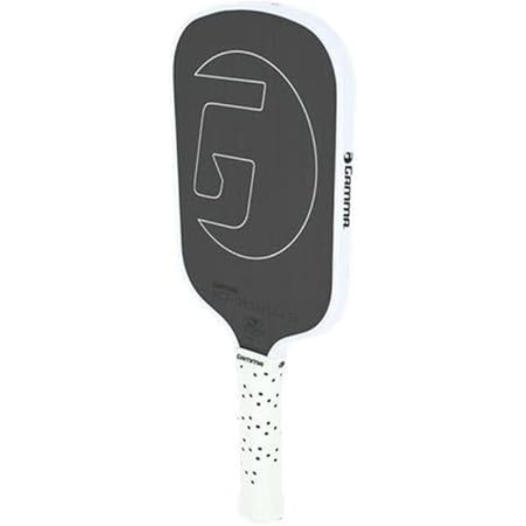 GAMMA Obsidian Carbon Fiber Pickleball Paddle, 10mm, 13mm, and 16mm Core Options, Comfortable Molded Foam Handle, and Customizable Handle Weight System