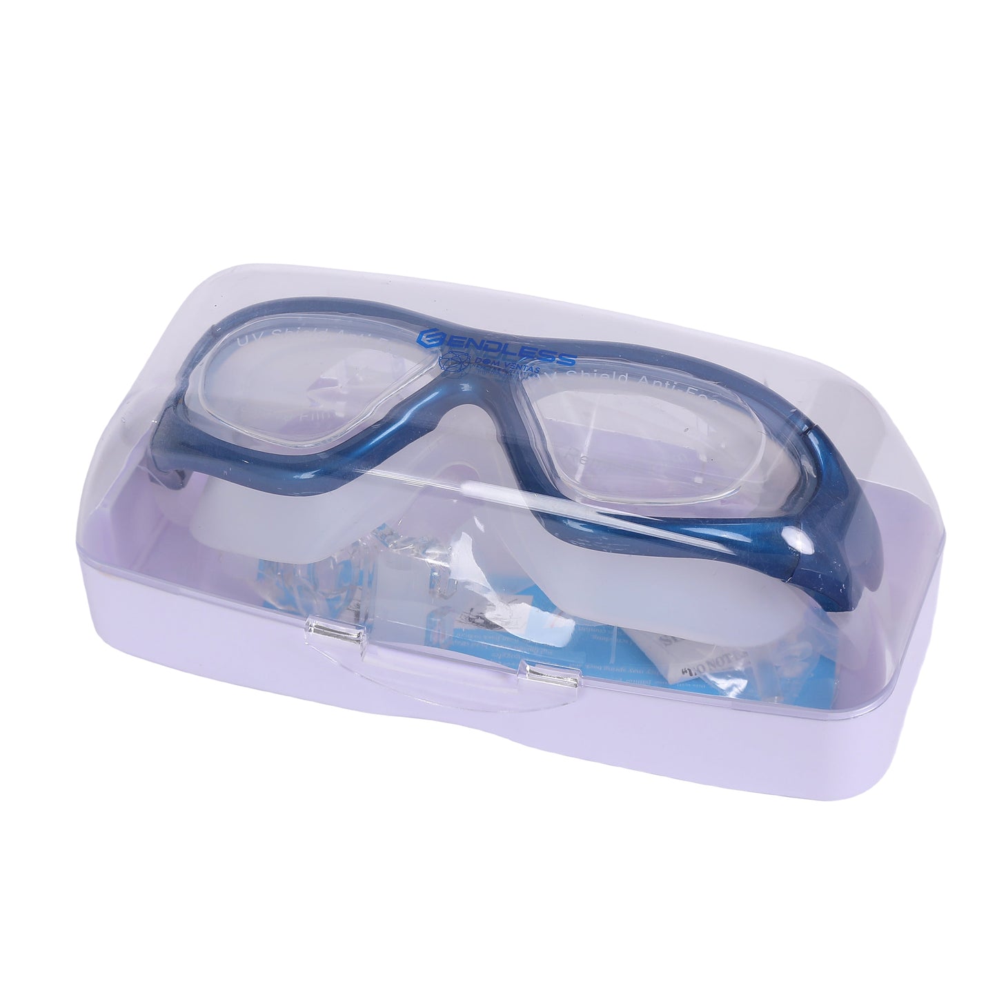 Endless EL1007 Infinity Premium Anti-Fog UV Protection Swimming Goggles | Material: Silicone, Polyurethane | Stylish Goggles with 180 Degree Wide Viewing Angle | Soft Silicone Gasket to Prevent Leakage | With Hard Case
