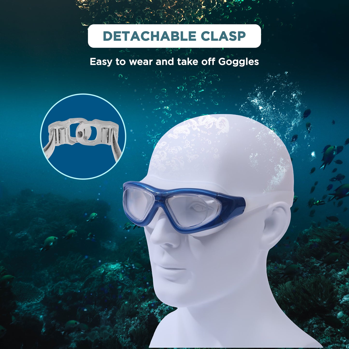 Endless EL1007 Infinity Premium Anti-Fog UV Protection Swimming Goggles | Material: Silicone, Polyurethane | Stylish Goggles with 180 Degree Wide Viewing Angle | Soft Silicone Gasket to Prevent Leakage | With Hard Case