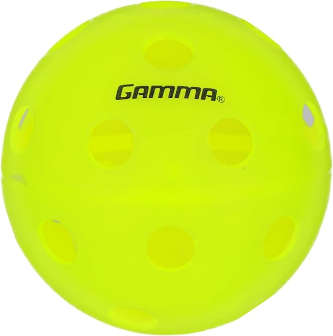 Gamma Photon Indoor or Outdoor Pickleballs, USAPA Approved,High-Visibility, Bright and Durable, Engineered for True Flight, Available in 3 Pack, 6 Pack, 30 Bucket, 60 Pack
