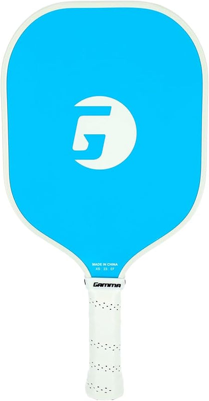 GAMMA Fusion React Pickleball Paddle, Extra-Wide Fiberglass Surface Boosts Hit Potential for Beginners