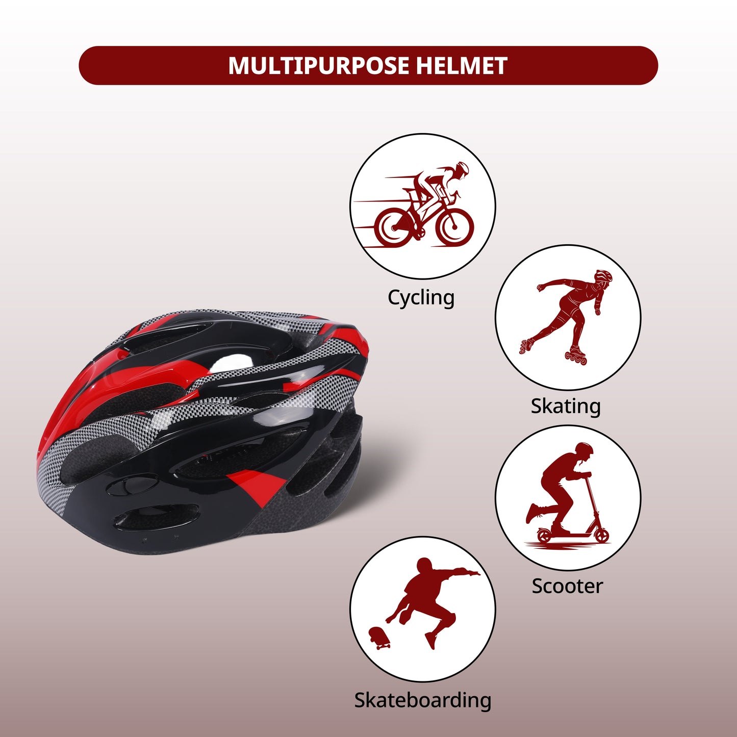 Endless EL1049 Premium Ski Helmet with Adjustable Strap | with Padded Inner Liner for Comfort | for Adults, Women, Men | Size: Free Size | Material: Polycarbonate, EPS