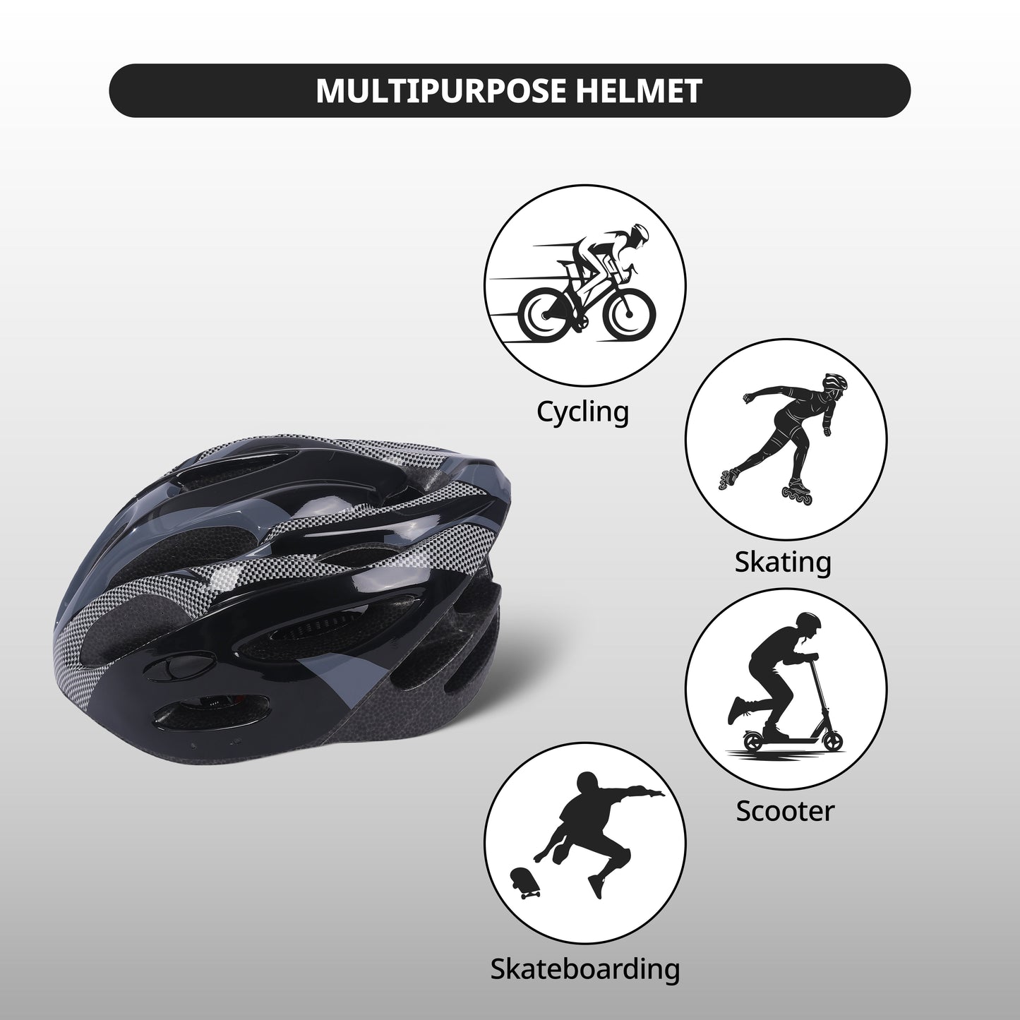 Endless EL1049 Premium Ski Helmet with Adjustable Strap | with Padded Inner Liner for Comfort | for Adults, Women, Men | Size: Free Size | Material: Polycarbonate, EPS
