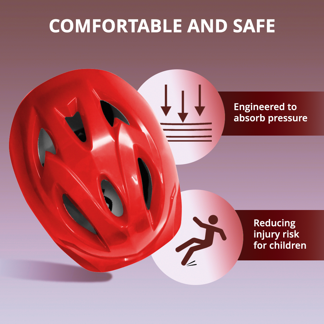 Endless EL1026 Multi-purpose Sports Helmet for Cycling, Skiing, Snowboarding, | Material: ABS and EPS | High-density ABS lining (Thermocol), soft padding and adjustable strap for the best fit