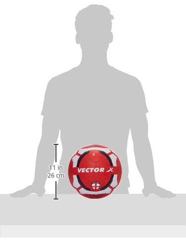 Vector X England Moulded Rubber Soccer Ball, Size 5 (White/Red)