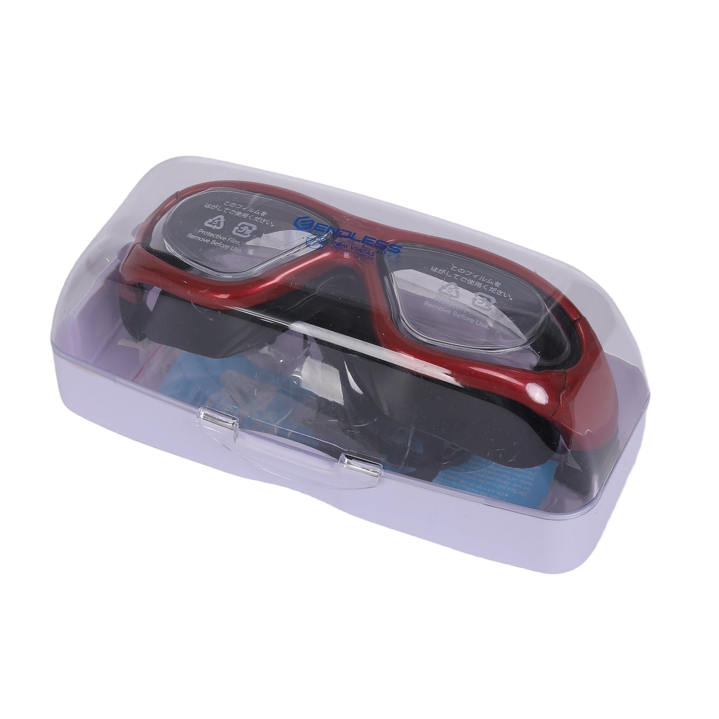 Endless EL1007 Infinity Premium Anti-Fog UV Protection Swimming Goggles | Material: Silicone, Polyurethane | Stylish Goggles with 180 Degree Wide Viewing Angle | Soft Silicone Gasket to Prevent Leakage | With Hard Case
