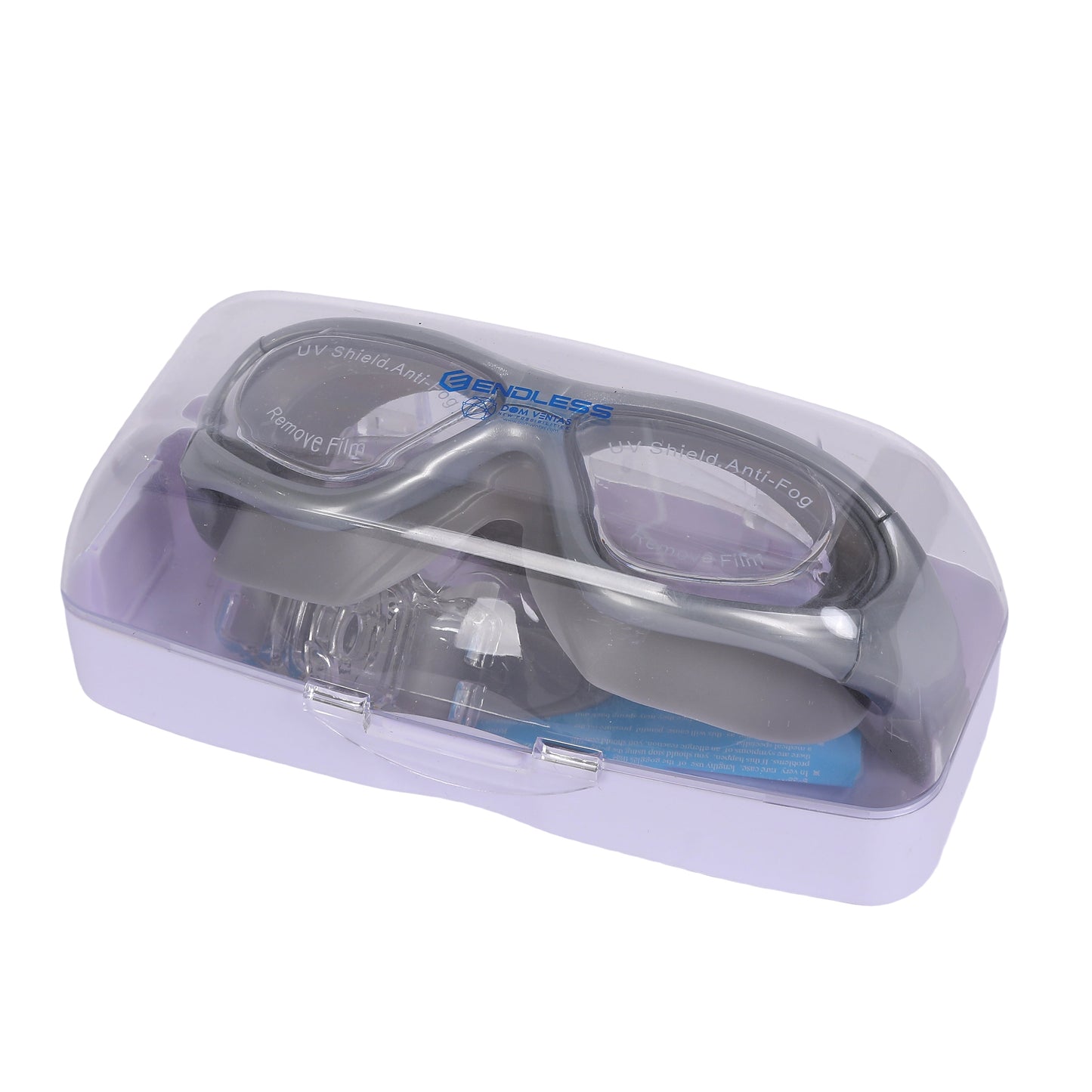 Endless EL1007 Infinity Premium Anti-Fog UV Protection Swimming Goggles | Material: Silicone, Polyurethane | Stylish Goggles with 180 Degree Wide Viewing Angle | Soft Silicone Gasket to Prevent Leakage | With Hard Case