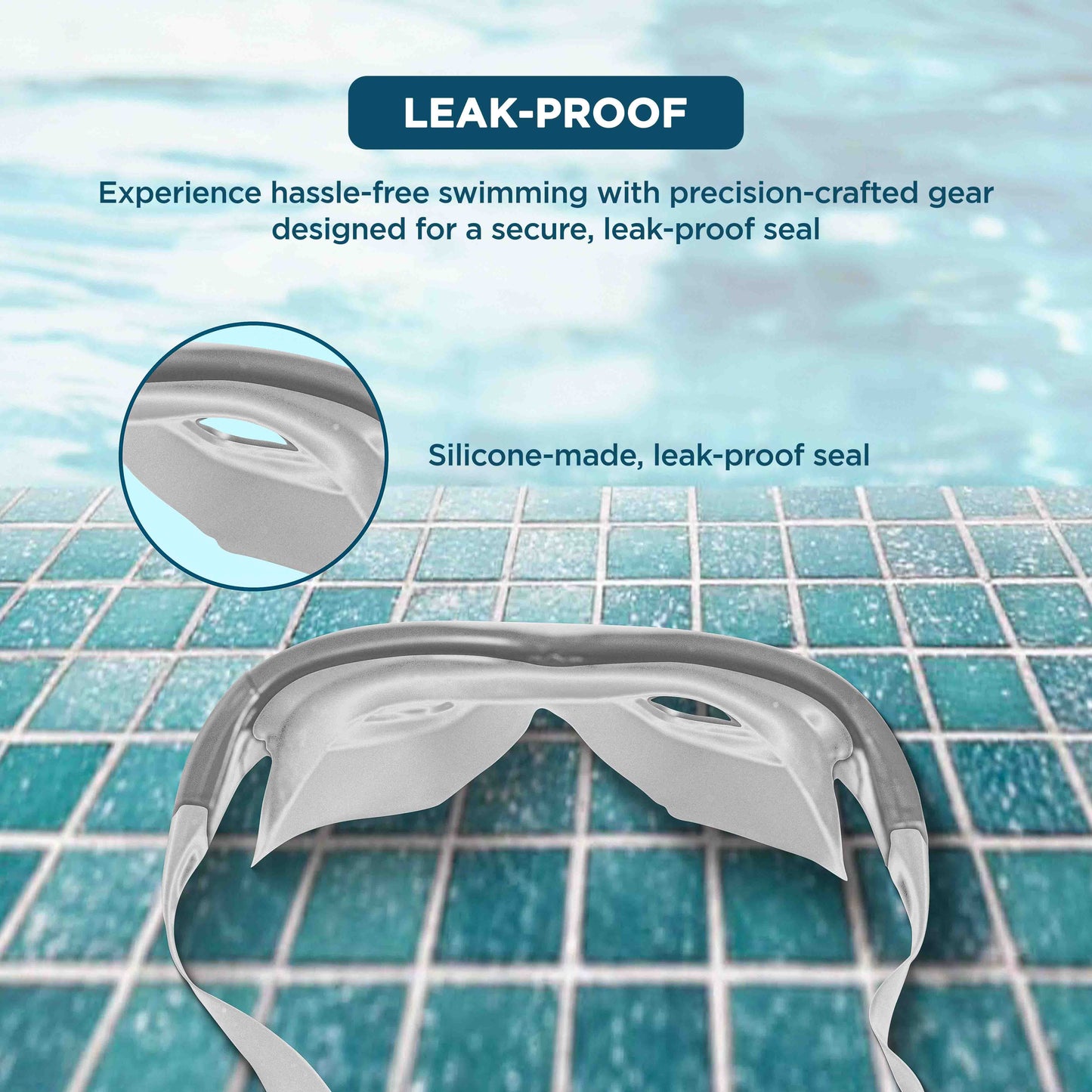 Endless EL1007 Infinity Premium Anti-Fog UV Protection Swimming Goggles | Material: Silicone, Polyurethane | Stylish Goggles with 180 Degree Wide Viewing Angle | Soft Silicone Gasket to Prevent Leakage | With Hard Case