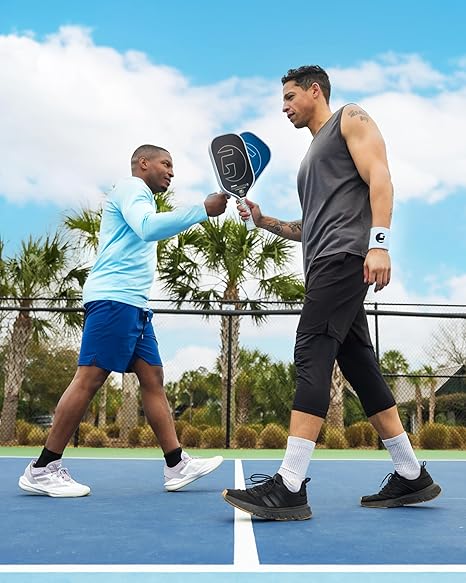 GAMMA Rainmaker Pickleball Paddle – Lightweight, Large Sweet Spot, Microbead Carbon Fiber Face for Spin & Control, Customizable Swing Weight – Available in 6 Colors