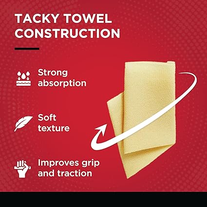 Gamma Tacky Towel Grip Traction Enhancer - Ideal for Tennis, Golf, Baseball, Football, Softball, or Basketball
