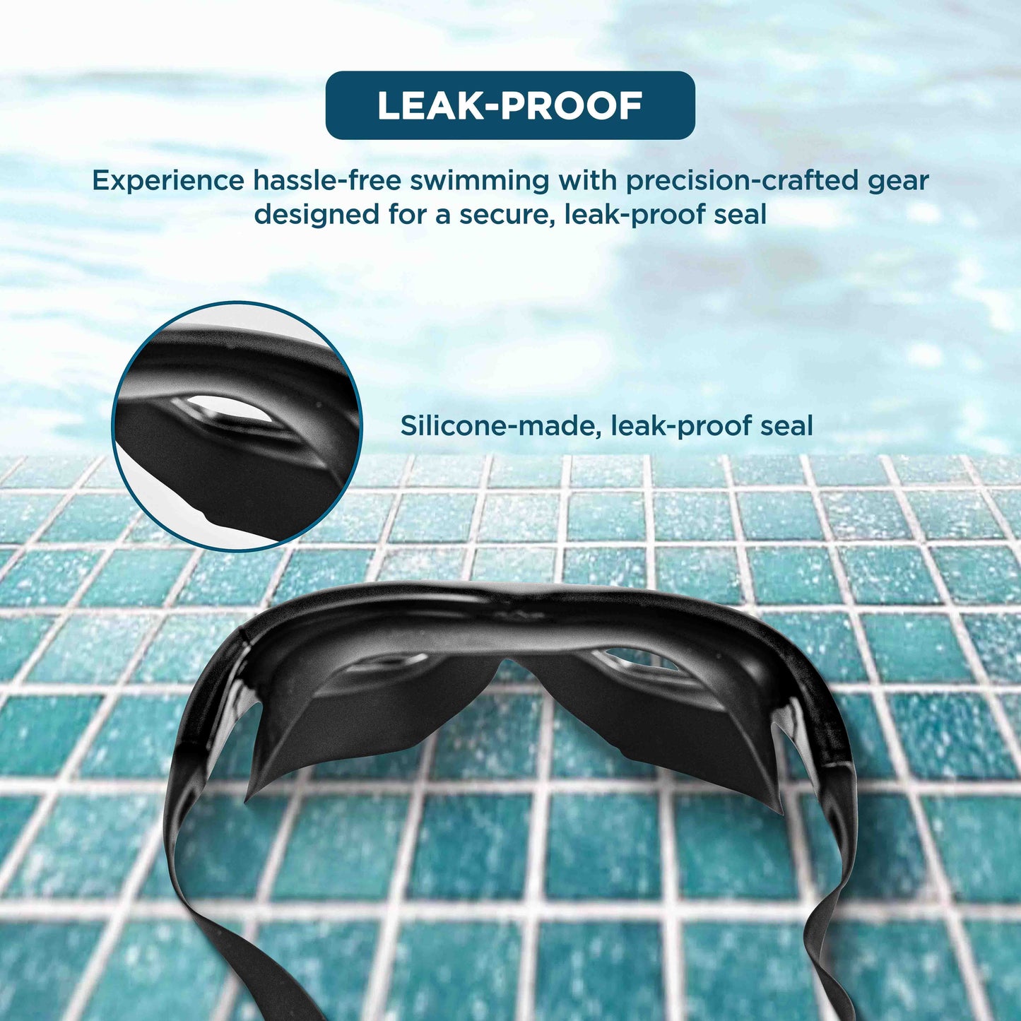 Endless EL1007 Infinity Premium Anti-Fog UV Protection Swimming Goggles | Material: Silicone, Polyurethane | Stylish Goggles with 180 Degree Wide Viewing Angle | Soft Silicone Gasket to Prevent Leakage | With Hard Case