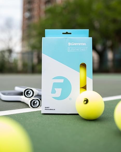 GAMMA Librarian Foam Pickleball Balls, Foam Balls for Pickleball Practice with True Bounce on All Surfaces. Quiet Pickleball Great for Indoor and Outdoor Play, HOA, Parks, Noise Reducing Pickleball