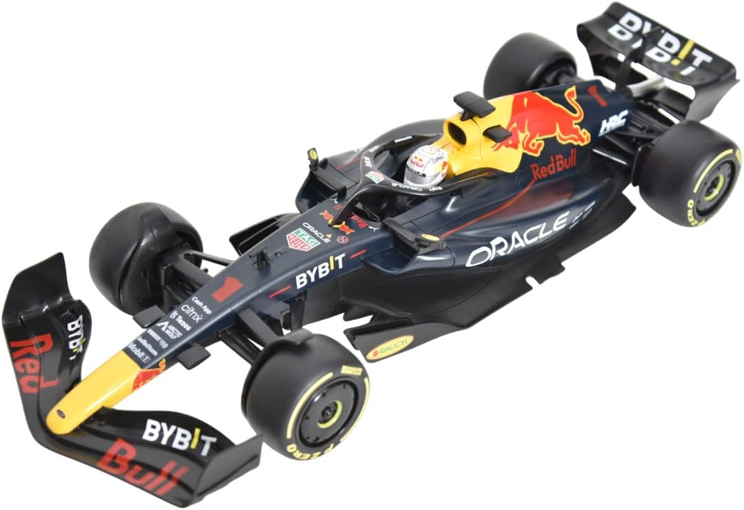 FUNFY سيارة RB18 فورمولا 1 RC بمقياس 1:12 | مجموعة سباقات فورمولا 1 للأطفال والكبار - سيارة تحكم عن بعد بتردد 2.4 جيجا هرتز | ريد بول RB18