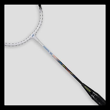 HUNDRED Powertek 100 Badminton Racket (Set of 2) with Full Cover (Size: Standard, Handle Size: G5) | Racket | Material: Aluminum | Max Tension: 16-18 lbs | For Intermediate Players