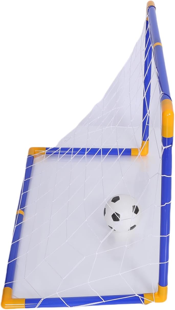 FUNFY FYFBG001 Football/Soccer Pole Set | Console | Includes Pump, Goalposts, and football | Features 2.8cm Diameter Tubes, 3cm Diameter Connectors for a Sturdy Build | For Kids