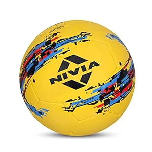NIVIA Storm كرة قدم | مقاس 5 | مملوءة بالمطاط | أرض ناعمة | أرض مبللة | عشب | عشب صناعي | كرة تدريب | كرة قدم