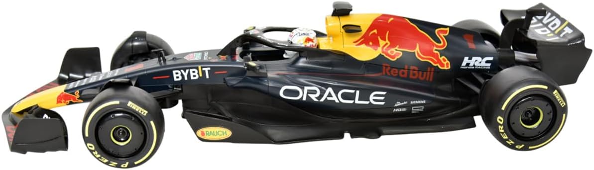 FUNFY سيارة RB18 فورمولا 1 RC بمقياس 1:12 | مجموعة سباقات فورمولا 1 للأطفال والكبار - سيارة تحكم عن بعد بتردد 2.4 جيجا هرتز | ريد بول RB18
