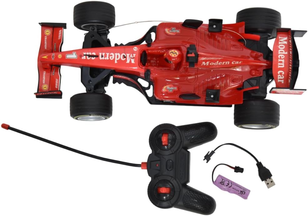 FUNFY 1/12 Scale Formula One Ferrari RC Car – High-Speed Remote Control Racing Model with Drift Function, 2.4GHz Wireless Controller – Red F1 Sports Toy for Kids & Adults