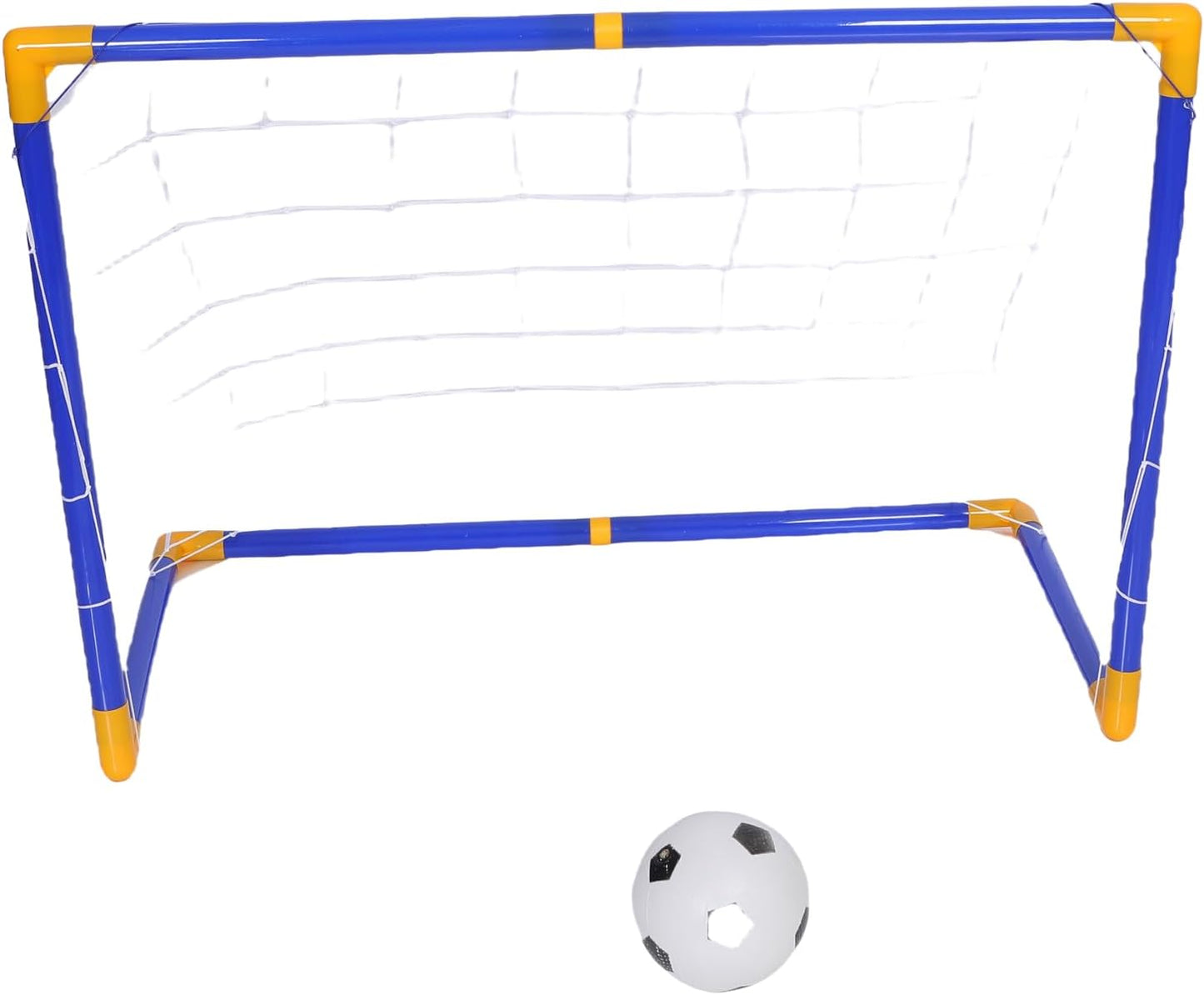 FUNFY FYFBG001 Football/Soccer Pole Set | Console | Includes Pump, Goalposts, and football | Features 2.8cm Diameter Tubes, 3cm Diameter Connectors for a Sturdy Build | For Kids