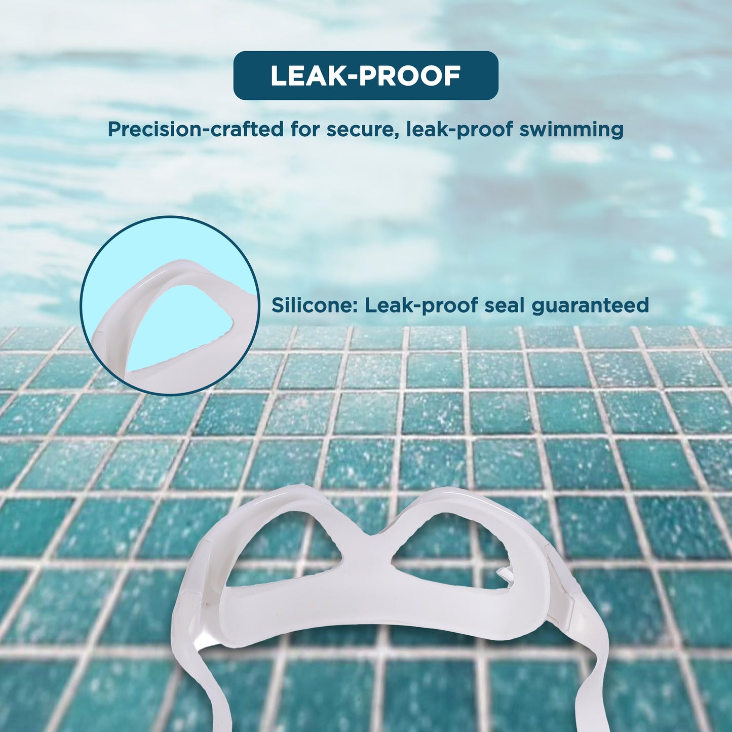 Endless EL1007 Infinity Premium Anti-Fog UV Protection Swimming Goggles | Material: Silicone, Polyurethane | Stylish Goggles with 180 Degree Wide Viewing Angle | Soft Silicone Gasket to Prevent Leakage | With Hard Case