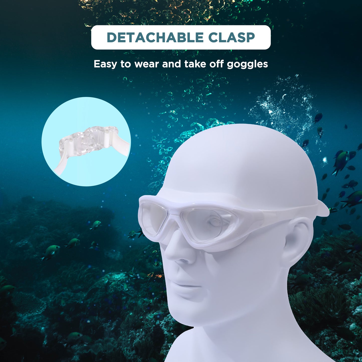 Endless EL1007 Infinity Premium Anti-Fog UV Protection Swimming Goggles | Material: Silicone, Polyurethane | Stylish Goggles with 180 Degree Wide Viewing Angle | Soft Silicone Gasket to Prevent Leakage | With Hard Case