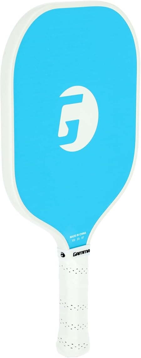 GAMMA Fusion React Pickleball Paddle, Extra-Wide Fiberglass Surface Boosts Hit Potential for Beginners