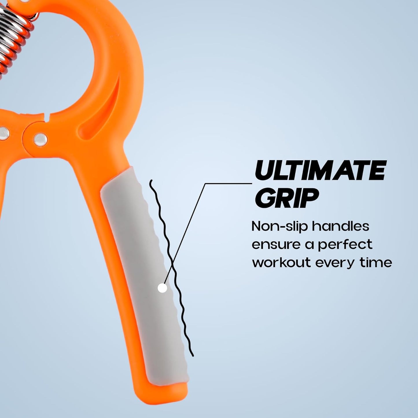 Konex جهاز تقوية قبضة اليد القابل للتعديل للرجال والنساء | جهاز تمارين اليد للتمارين المنزلية والرياضية (بدون عداد)