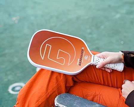 GAMMA Rainmaker Pickleball Paddle – Lightweight, Large Sweet Spot, Microbead Carbon Fiber Face for Spin & Control, Customizable Swing Weight – Available in 6 Colors