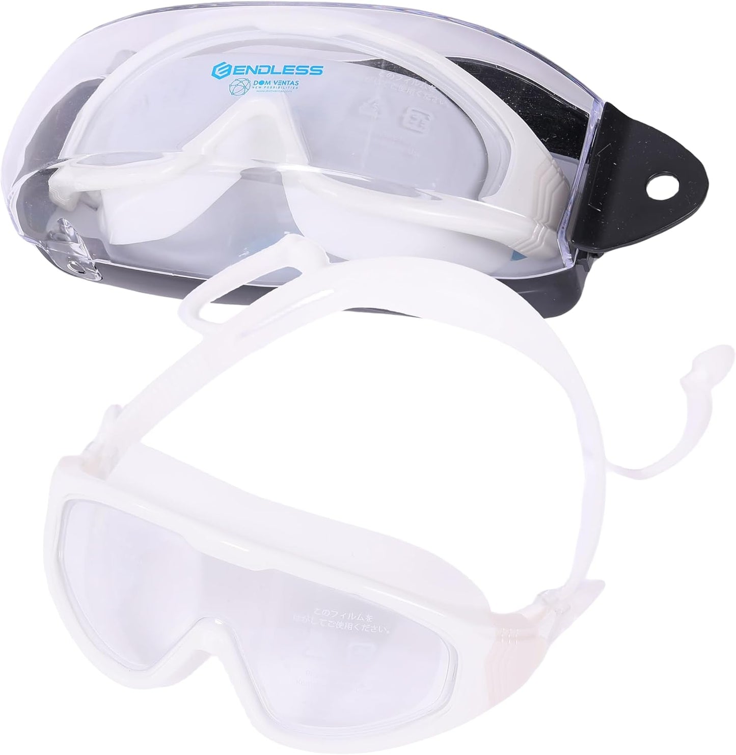Endless EL1009 Infinity Premium Anti-Fog and UV Protection Swimming Goggles | Material: Silicone, Polyurethane | Stylish Large Frame for More Vision | Soft Silicone Gasket to Prevent Leakage | With Hard Case