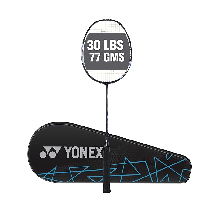 Yonex Astrox Lite 27i مضرب تنس الريشة من الجرافيت مع غطاء مضرب كامل | لاعبون متوسطون | 77 جرام | أقصى شد للوتر - 30 رطلاً