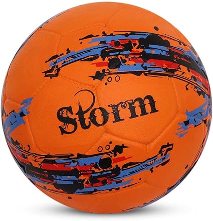 NIVIA Storm كرة قدم | مقاس 5 | مملوءة بالمطاط | أرض ناعمة | أرض مبللة | عشب | عشب صناعي | كرة تدريب | كرة قدم