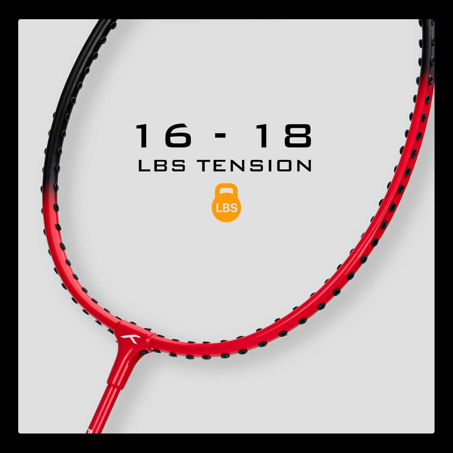 HUNDRED Powertek 100 Badminton Racket (Set of 2) with Full Cover (Size: Standard, Handle Size: G5) | Racket | Material: Aluminum | Max Tension: 16-18 lbs | For Intermediate Players