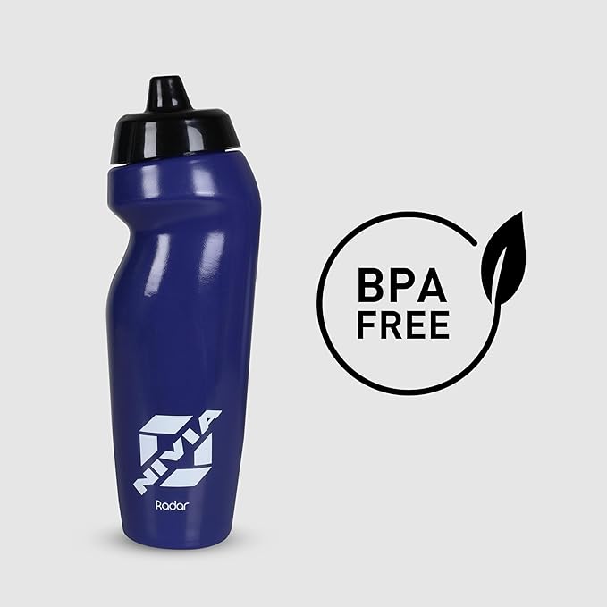 Nivia Radar Sippers Bottle for Men & Women (Navy, Capacity - 625 ml) | Material - Polyvinyl Chloride | For Sports | Cycling | Gym | Running | Training | Gym Water Bottles | Kids Water Bottles