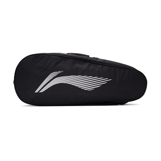 Li-Ning Panther حقيبة تنس الريشة المصنوعة من البوليستر بسحاب مزدوج | جيب للتخزين | مساحة تخزين واسعة | للجنسين - رجال، أولاد، بنات، نساء