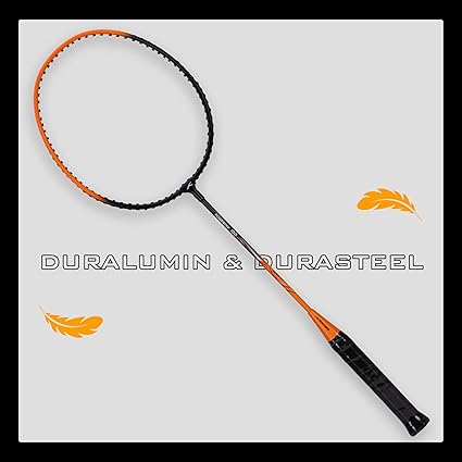 HUNDRED Powertek 100 Badminton Racket (Set of 2) with Full Cover (Size: Standard, Handle Size: G5) | Racket | Material: Aluminum | Max Tension: 16-18 lbs | For Intermediate Players