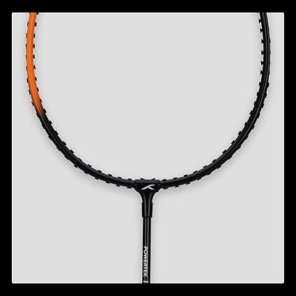 HUNDRED Powertek 100 Badminton Racket (Set of 2) with Full Cover (Size: Standard, Handle Size: G5) | Racket | Material: Aluminum | Max Tension: 16-18 lbs | For Intermediate Players