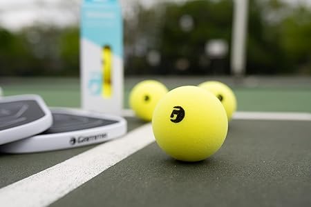 GAMMA Librarian Foam Pickleball Balls, Foam Balls for Pickleball Practice with True Bounce on All Surfaces. Quiet Pickleball Great for Indoor and Outdoor Play, HOA, Parks, Noise Reducing Pickleball
