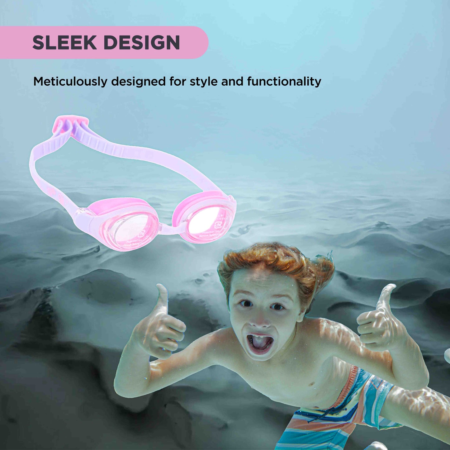 Endless EL1006 Stylish Anti-Fog and UV Protection Swimming Goggles | Material: Silicone, Polyurethane | With Adjustable Strap for Custom Fit | Soft Silicone Gasket to Prevent Leakage | With Hard Case