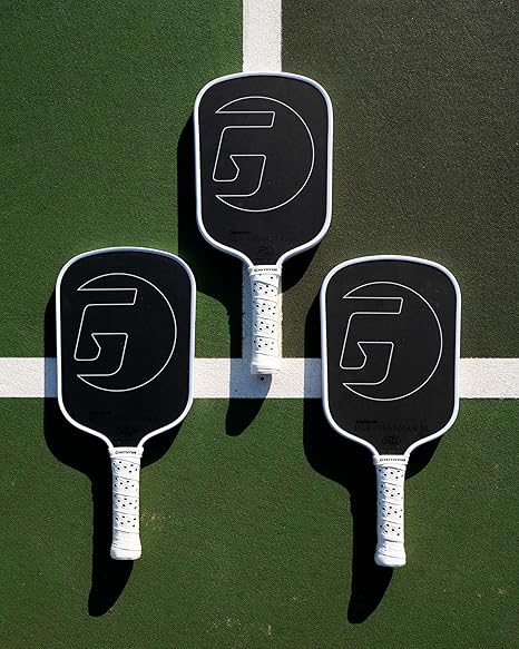 GAMMA Obsidian Carbon Fiber Pickleball Paddle, 10mm, 13mm, and 16mm Core Options, Comfortable Molded Foam Handle, and Customizable Handle Weight System