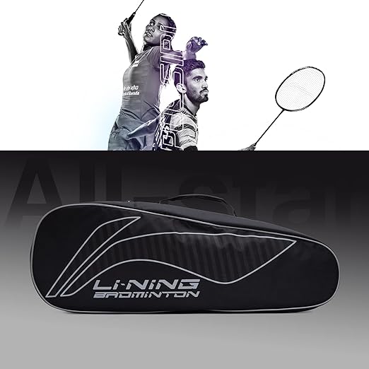 Li-Ning All Star حقيبة تنس الريشة بسحاب واحد من البوليستر