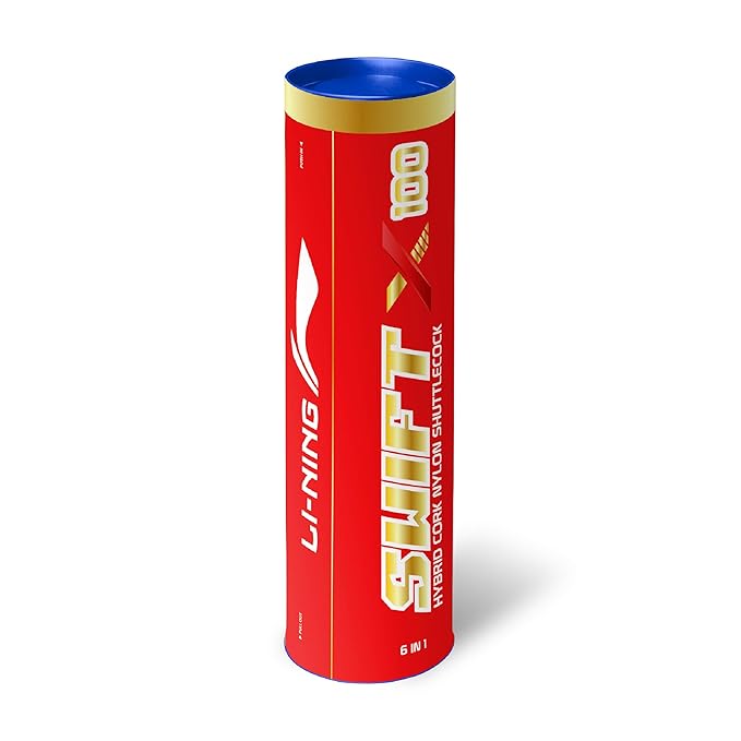 Li-Ning Swift X100 Nylon Shuttlecock (Yellow, Medium Speed)