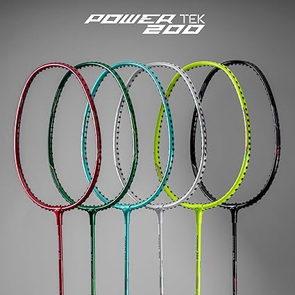 HUNDRED Powertek 200 مضرب تنس الريشة برو جرافيت مع غطاء كامل للمضرب