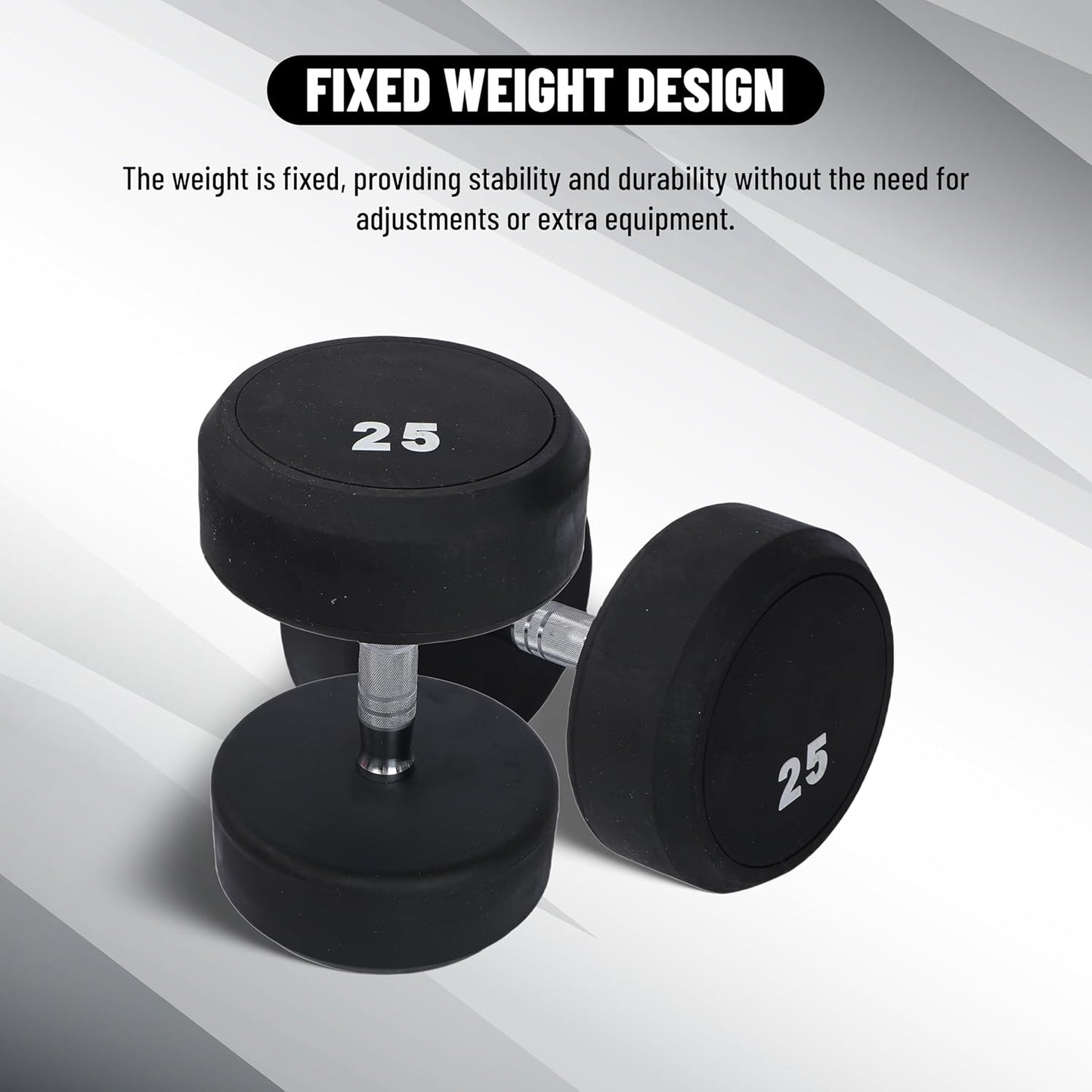 Endless Rubber Bouncy Dumbbells | Material: Iron and Rubber | Perfect for Bodybuilding, Fitness, Weightlifting, Home or Gym Training | for Men and Women