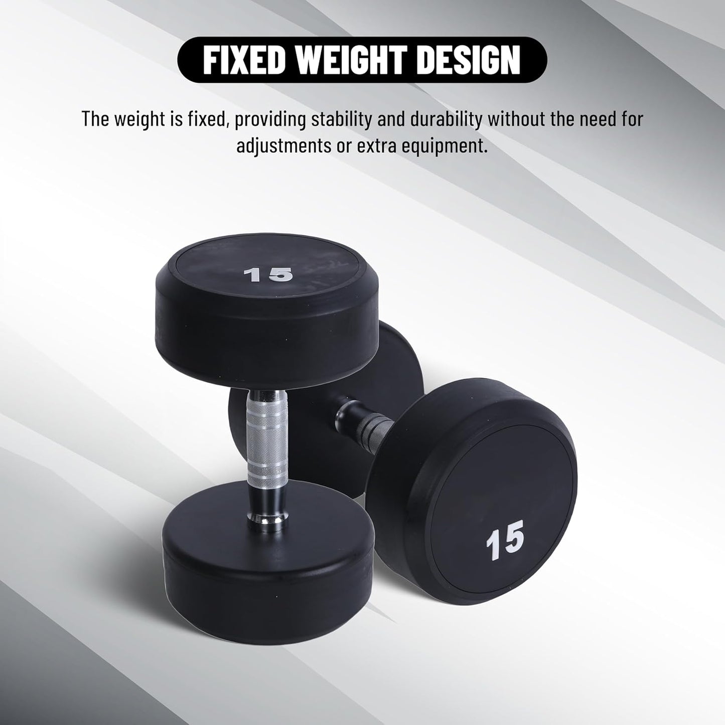 Endless Rubber Bouncy Dumbbells | Material: Iron and Rubber | Perfect for Bodybuilding, Fitness, Weightlifting, Home or Gym Training | for Men and Women