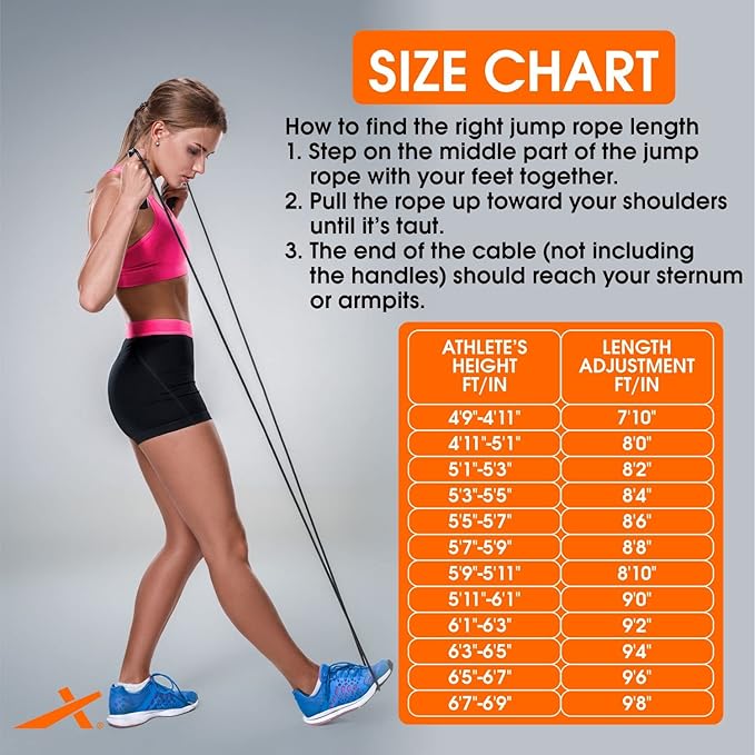 Victor X 684 Jump Rope for Men and Women | Nylon Material for Cardio, Warm-Up, Weight Loss, and Jump Rope
