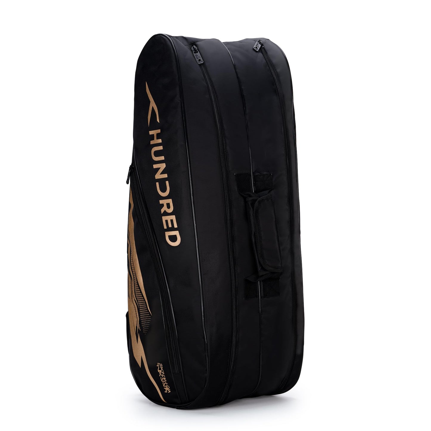 HUNDRED Cosmogear Badminton Bag | Double Zipper | Front Zipper Pocket Bag, Polyester